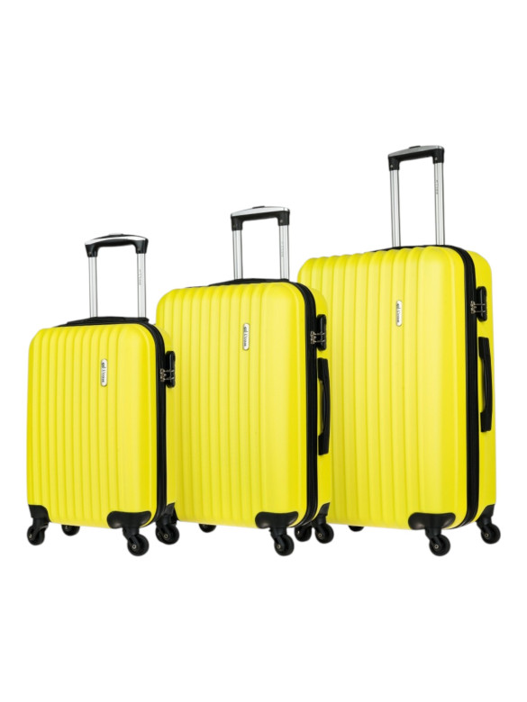 Чемодан L'Case, Krabi без расширения жёлтый