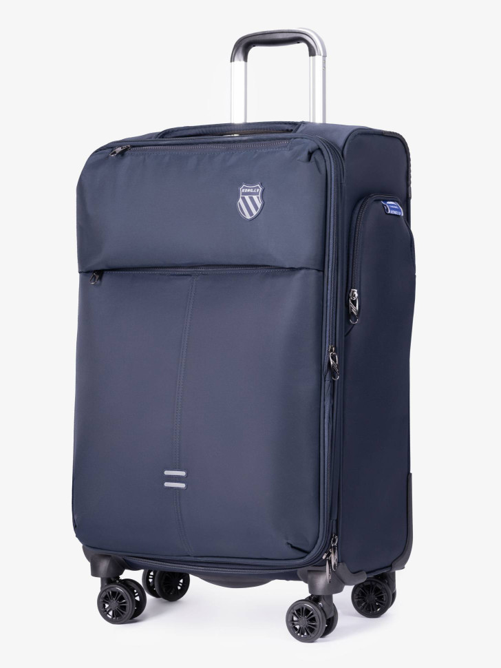 Чемодан из текстиля Kong LV 5901 синий 28" 4 колеса