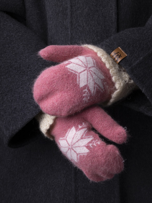 Варежки женские Корона 3046 т.розовые Варежки женские Корона 3046 т.розовые