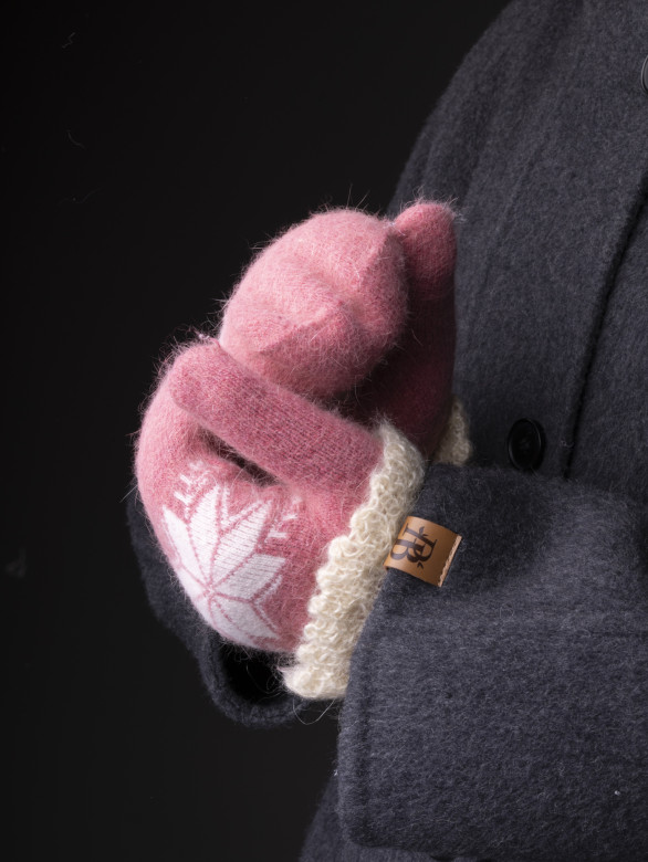 Варежки женские Корона 3046 т.розовые Варежки женские Корона 3046 т.розовые