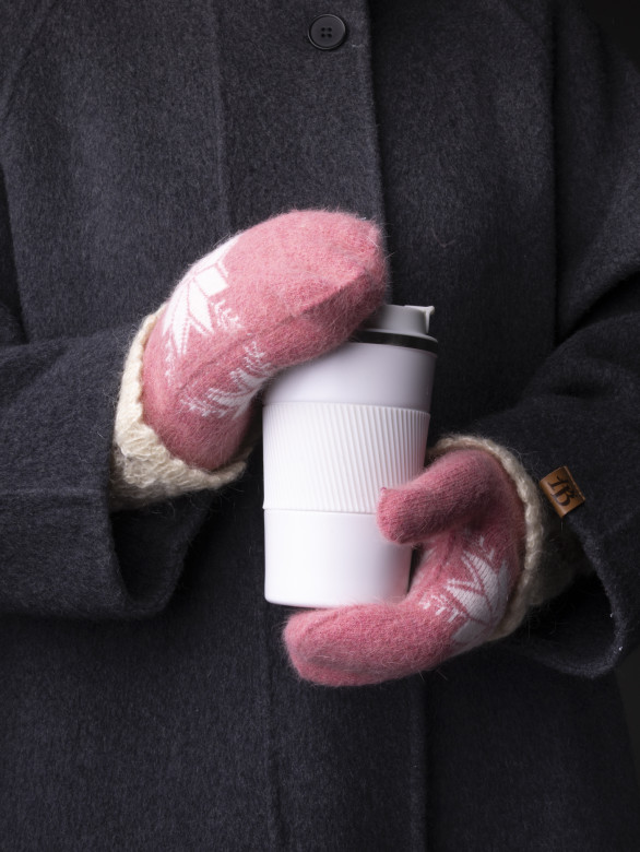 Варежки женские Корона 3046 т.розовые Варежки женские Корона 3046 т.розовые