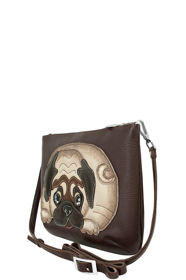 Сумка женская Protege, ДС-261-118 Мопс мокко