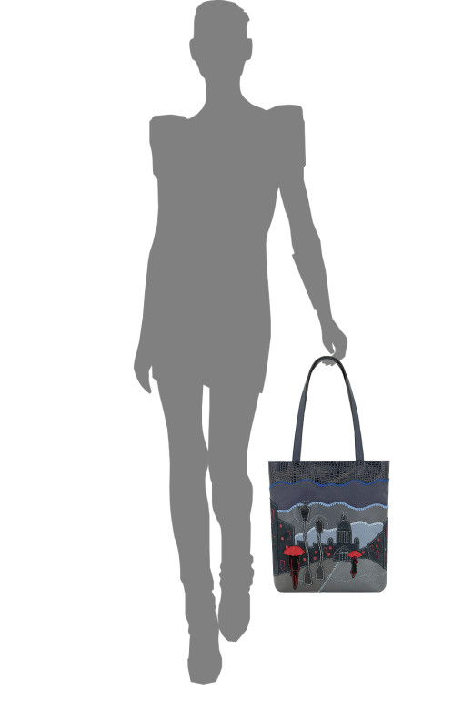 Сумка Protege ДС-517-287 "Город №10" синий флотер