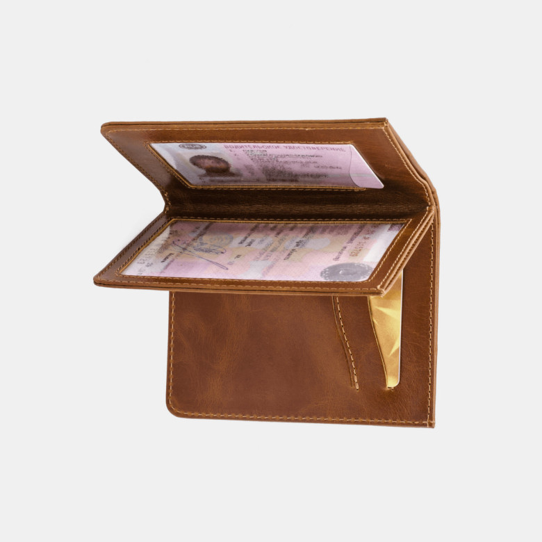 Бумажник водителя ОВД-228-1926 "Traveler" светло-коричневый