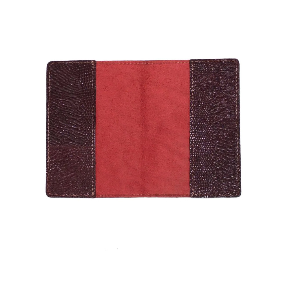 Обложка для паспорта Natalia Kalinovskaya О-98 рептилия бордо