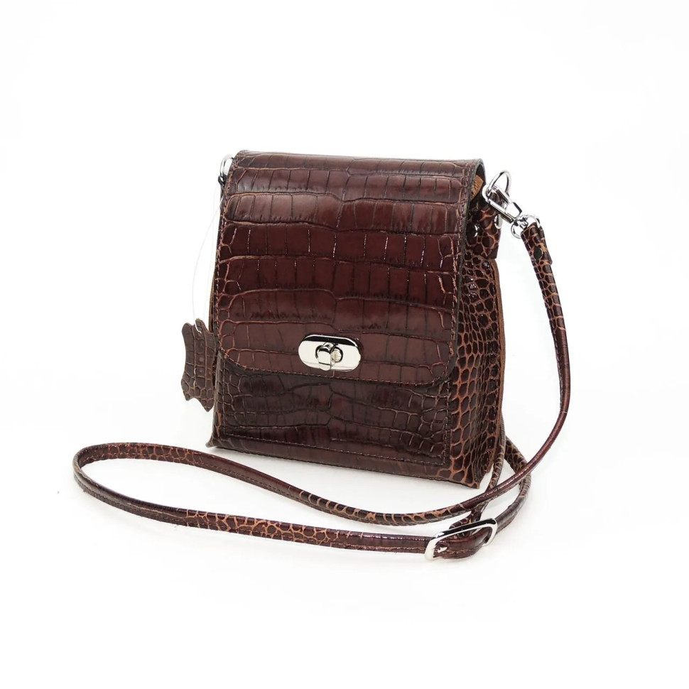 Сумка женская Natalia Kalinovskaya 76р.921 Рики коричневая рептилия Сумка женская Natalia Kalinovskaya 76р.921 Рики коричневая рептилия