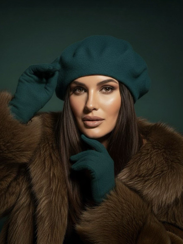 Берет женский Stigler, изумруд