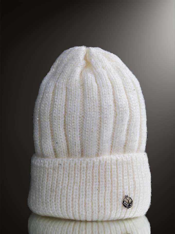 Шапка женская 12838/2 MARHATTER молочный (56-58)