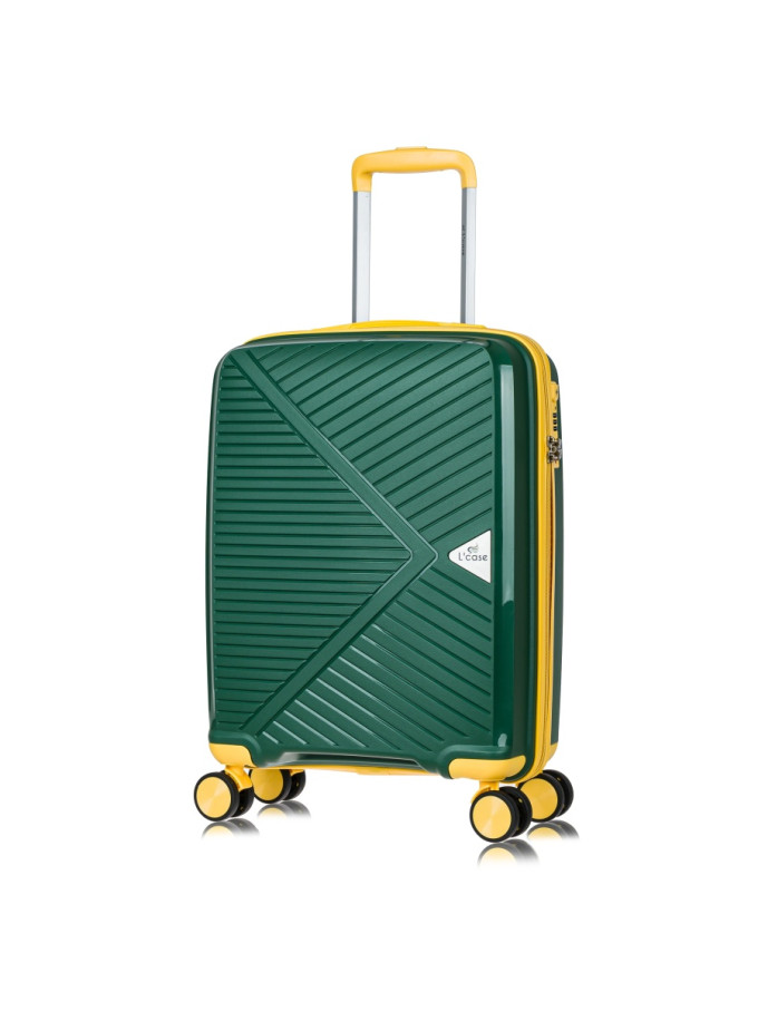 Чемодан L'Case, Lyon без расширения тёмно-зелёный Чемодан L'Case, Lyon без расширения тёмно-зелёный