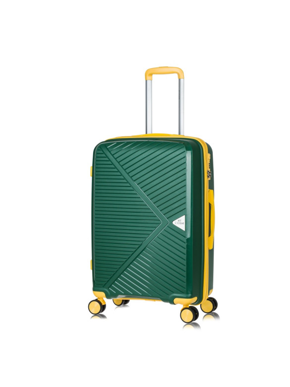 Чемодан L'Case, Lyon без расширения тёмно-зелёный Чемодан L'Case, Lyon без расширения тёмно-зелёный