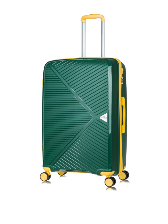 Чемодан L'Case, Lyon без расширения тёмно-зелёный Чемодан L'Case, Lyon без расширения тёмно-зелёный