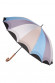Зонт-трость Три Слона 2110 серый/голубой, полуавтомат, 16 спиц