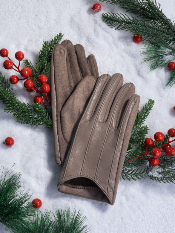 Перчатки женские HAVVS 6026 бежевые